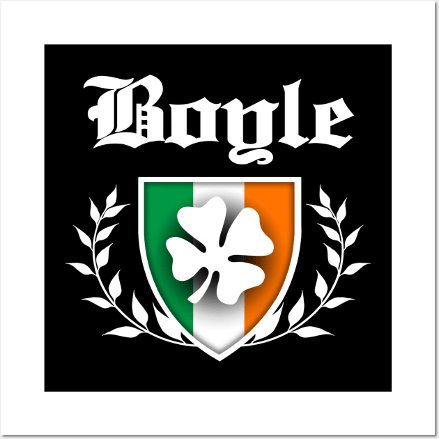 Boyle Shamrock Crest Wall Art by robotface